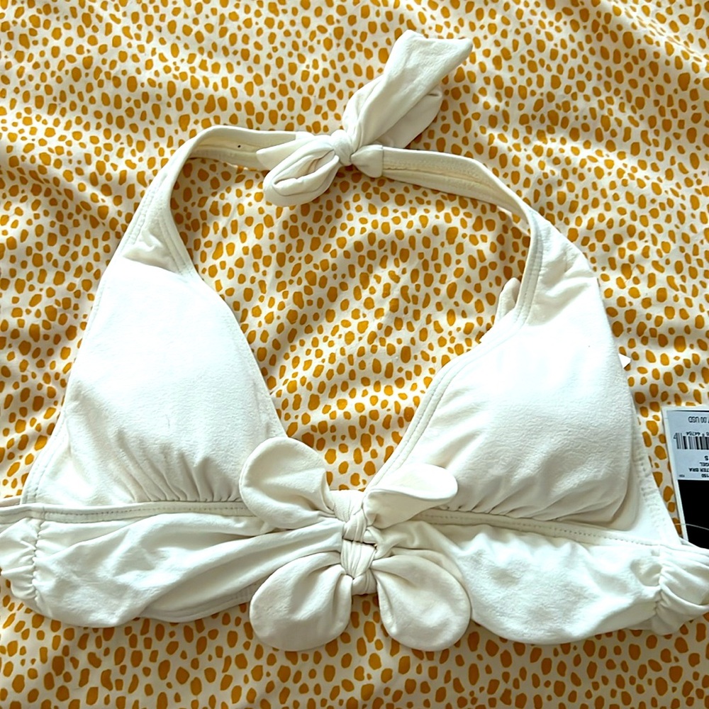 JUICY COUTURE BOW CHIC CLASSIC DOUBLE SIDE TIE BIKINI in White